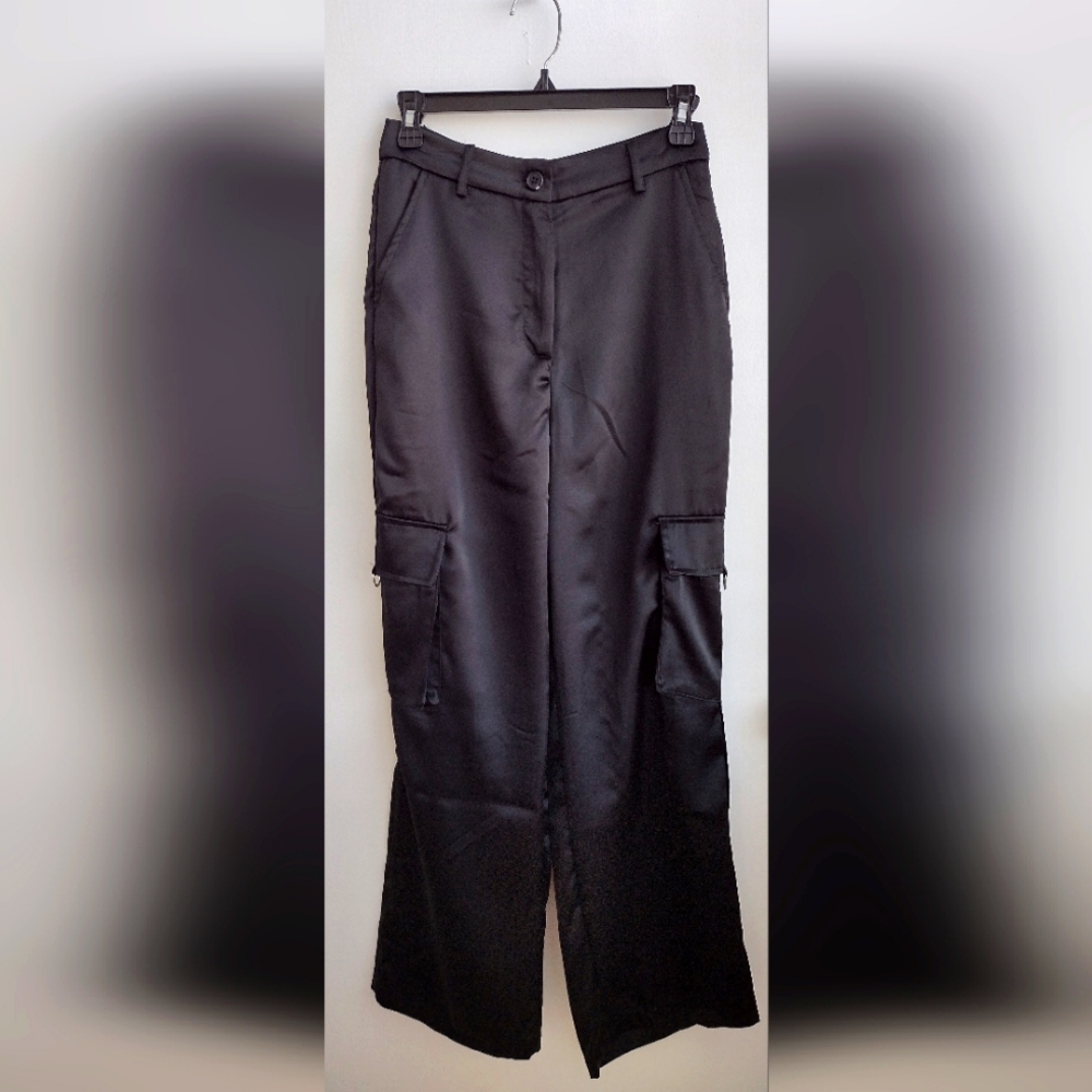 Sateen Black Pants